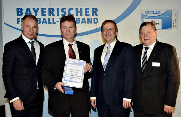 Ehrenamtspreis des bayerischen Fußball-Verbandes für Andreas Meister