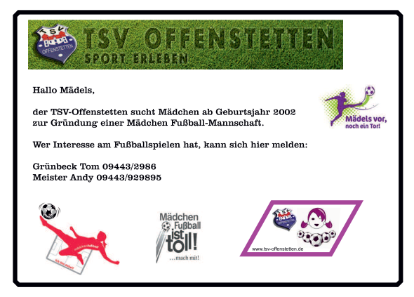 Flyer Mädchen